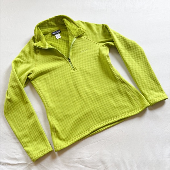 Patagonia Waffle Knit Pullover 1/4 Zip Lightweight Activewear Top Womens Sz M - Picture 1 of 5
